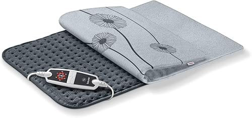 Beurer HK125 XXL Heat Pad | Longer Electric Heat Pad For Wrap-Around Warmth | 6 Electronically Regulated Temperature Settings | Machine-Washable | Automatic Switch-off | 60 x 40 cm