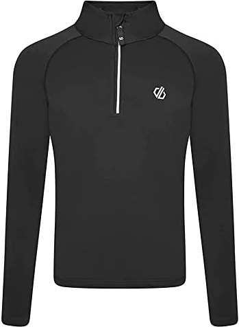 Dare 2b Kids' Consist Recycled Core Stretch Midlayer with iLUS core fabric, perfect for Hiking, Skiing & Snowboarding Black