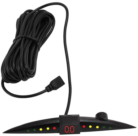 de Radares con Sensores de Marcha Atrás para Automóviles, Sensor de Estacionamiento para Automóviles de Radares de Marcha Atrás Traseros con 4 Sensores de Estacionamiento (White)