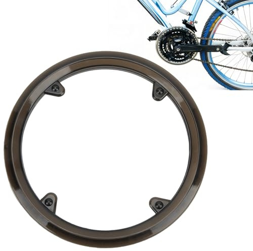 Tissting Bike Sprocket Chain Guard, Universal 4 Holes Mountain Bicycle Crankset Sprocket Protector, Plastic Gear Chainring Protection Cover Cycling Accessories