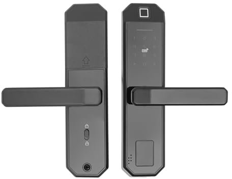 CHIMHOON Smart Fingerabdruck Türschlösser, Elektronisches Intelligentes Türschloss, mit Fingerprint Schlüssel und Digitaler Tastatur Code Türschloss, für Haus, Hotel, Büro
