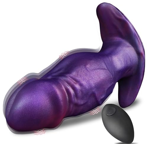 Analvibratoren für Mann mit Vibration 10 Modi Prostata Stimulation Männer Anal Vibrator Analplug für Frauen Männer Silikon Buttplug Sexspielzeug für die Frauen Mann Analdildos Monster Sex Toys
