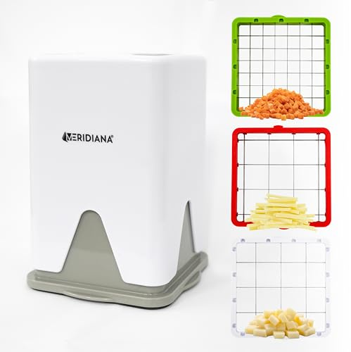 MandolinaMandolina Taglia Patate 3 in 1 per Patate a Bastoncino e Verdure – Affetta Patate e Carote Manuale con Lame in Acciaio Inox, Facile da Pulire e Veloce da Usare