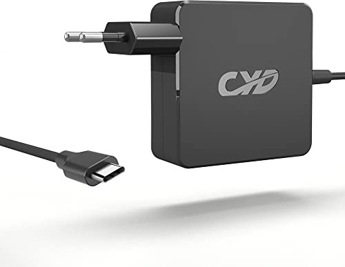 CYD 65W USB Type C netbook laddare adapter kompatibel för DELL Latitude 5510 Lenovo Chromebook 100e 300e 500e C330 S330 ThinkPad T480 T580 T580s E480 E580 Yoga A485 T490S C930S 0 C944 0 Ideapad 730s