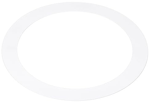 PATIKIL Foco Empotrable Marco, 150 x 205mm(ID*OD) Goof Anillo Panel Redondo para Empotrada GU10 Portalampara Iluminación Accesorio para Downlight Techo LED Pared Lámpara, Blanco