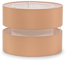 ValueLights | Small Easy Fit Ceiling Light Shade 2 Tier Pendant Drum Lampshade for Living Room Bedroom Hallway - Sand | Shades, Home Décor & Improvement Essential | 260mm Shade Width