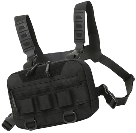 Pack de Course à la Poitrine pour Hommes - Sac Utilitaire en Tissu Oxford, Sac à Dos de Gilet Respirant | Gilet de Stockage de Sangle de Maille de Grande capacité, Porte-Banque Multi-Fonctionnel pour