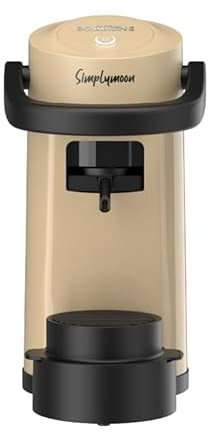 CAFFÈ BORBONE Macchina Caffè a Cialde, Simplymoon, Sabbia/Beige, caffè espresso, Compatibile con Cialde E.S.E 44mm