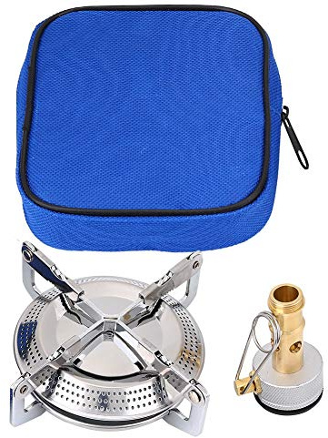 Yosoo Health Gear Kompakter, Tragbarer Campingkocher Mit Gasherd, Rundbrenner Halterung Praktischer Mini Gaskocher Herdanschluss Aufbewahrungstasche Für Outdoor Grillen, Wanderungen Picknick