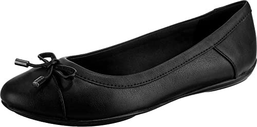Geox Damen D Charlene C Ballerinas 38 EU Schwarz