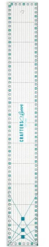 Crafters Dream Metrische Patchwork Lineal - Anti Rutsch Acryl Transparent Zentimeter Quilten, Handwerk, Patchwork, Schneiderei & Näh Lineal Alle Größen Erhältlich! (60cm x 15.5cm)