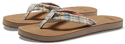 Sanuk Fraidy Cat Damen Sandalen, Sand Multi, 38.5 EU