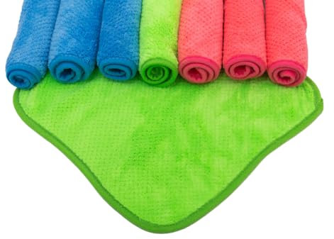 YSN Home Collection NEU Flauschige Mikrofaser Microfaser Waschlappen 30x30cm - 3 Farben - 8 Stück