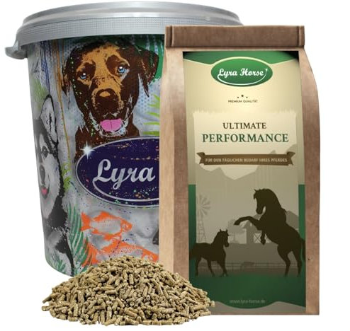 Lyra Horse® | 10 kg d'aliment minéral multivital Classique pour Chevaux | Granulés de tourteau de Lin & Semoule de blé | Source équilibrée de nutriments | Riche en Calcium & protéines