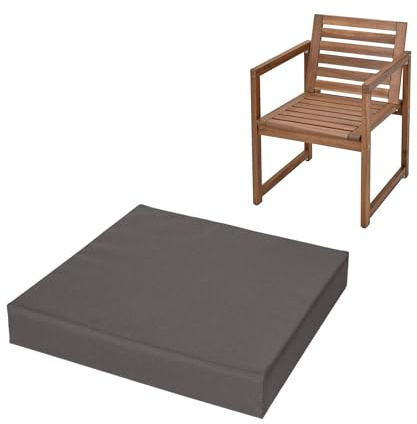 IJQXLA Coussins de Patio 50 x 56 cm (20 x 22) Coussin de Chaise épais et imperméable en Mousse pour Cuisine, Salle à Manger, Salon et Jardin, Housse Amovible zippée pour Meubles de Patio en