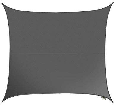 Kookaburra Waterproof Garden Sun Shade Sail Canopy in Charcoal 98% UV Block (2m Square)