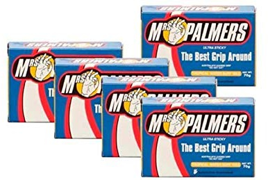 10 Bars Mrs Palmers Surf Wax Tropical 75 Degrees and Above 10 Bars in Boxes Surfboard Wax