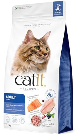 Pienso para Gatos Adulto Catit Recipes -Receta de Aves con pescado de mar, 2 kg