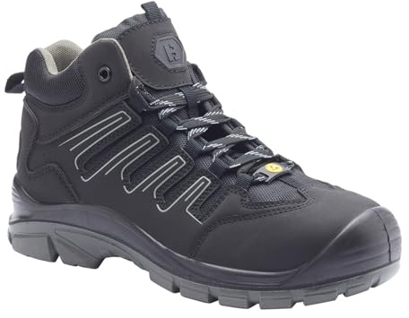 Blackrock Proton ESD Composite Safety Boots, Water Resistant | Safety Hikers Composite Toe Cap, Wide-Fit Boots, Working, Metal-Free, S3, Non-Steel, Warehouse, Mens Womens Ladies Unisex