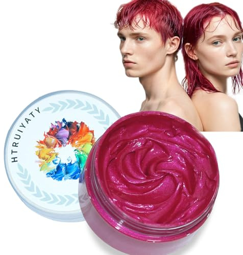 Cera para el Pelo Temporal Natural Lavable Tinte Pelo InstantáNea el Cabello,Cera Pelo Cabello Mujer Hombre Cosplay Halloween Party