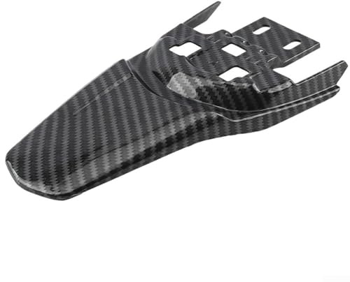 Guardabarros trasero resistente para bicicleta Sur Ron X E con patrón de fibra de carbono para una mayor durabilidad y condiciones de conducción más limpias