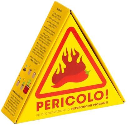 Attenzione Piccante | Kit di Coltivazione Peperoncini Piccanti | 5 Livelli di Piccante dal Jalapeño al Red Caribbean | Regalo Originale per Amanti del Piccante e Sfide Estreme | Resetea