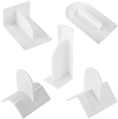 Herramienta de Modelado de Pasteles,5 Pcs Fondant Smoothing Tool Plástico Herramientas Alisar Tartas Fondant Cake Herramienta para Alisar Herramienta de Modelado de Azúcar para Modelar Tartas Bordes