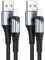 BLACKSYNCZE iPhone Charger Cable [2Pack 2M/6.6FT] Lightning Cable MFi Certified iPhone Cable Nylon Braided Lightning Fast Charging Cable for iPhone 14 13 12 11 Pro Max XR XS X 8 7 6s Plus 5s - Black