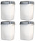 4x Luftentfeuchter mit Ausgießer 14x14x19,5 cm je 680g Granulat Raumentfeuchter Raum Trockner Entfeuchter