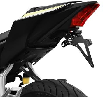 ZIEGER Motorrad Kennzeichenhalter kompatibel mit: Yamaha YZF-R125 Standard komplett