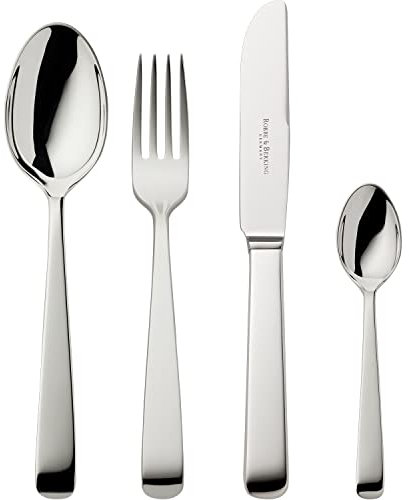 Robbe & Berking Alta 4 pzas. Cubiertos de menú (Chapado Macizo en Plata con 150 g)