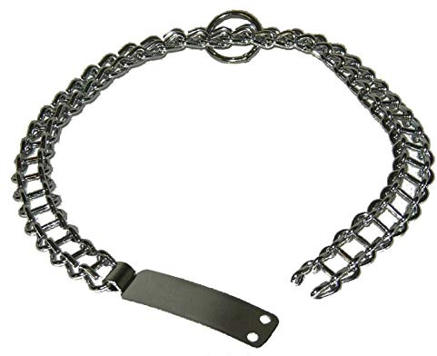 COLLARE IN METALLO PER CANI CON MAGLIE CANE CM 60 GUINZAGLIO COLLO ANIMALI