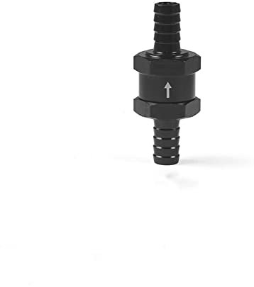 iSpchen Auto Kraftstoff Rückschlagventil Aluminium Kraftstoffleitung Rückschlagventil Einweg Rückschlagkraftstoffleitung für Benzin,Diesel,Öl,Wasser 6mm/8mm/10mm/12mm