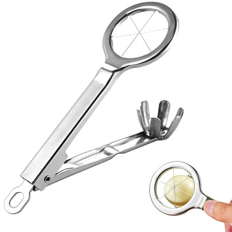 Tagliauovo Tagliauova in Acciaio Inox, Affettatrice per Uova, Multifunzione Affettatrice per Uova, Affettatrice per Uova Professionale, per Tagliare Uova, Funghi, Fragole e Altri Alimenti Morbidi