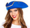 Pirate Hat - Blue Gold edge