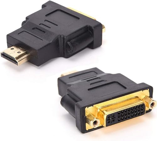 norrberg DVI-D Femmina 24+5 DVI a HDMI Maschio 19 Pin Convertitore Scheda Grafica Video Adattatore Testa 1080p Full HD