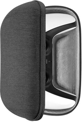 Geekria Travel Case Compatible with Sony PlayStation 5 Dual Sense Wireless Controller, Hard Shell Carrying Bag, Protective Storage with Internal Mesh Pocket (Dark Gray)