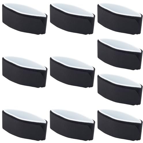 CREATCABIN 10 Correa Negra para Esquí Al Aire Libre Correas de Fijación para Transportar Tablas Y Bastones de Esquí Equipo Deportivo de Invierno Ajuste Universal para Hombres Accesorios 44.6x5.5cm