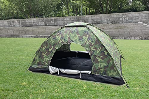 Sutekus Double Tent Camping Tent Lightweight 2 Person Backpacking Tent Camouflage Outdoor Equipment for Camping Hiking Biking Trip Upgraded Large Space (Double)