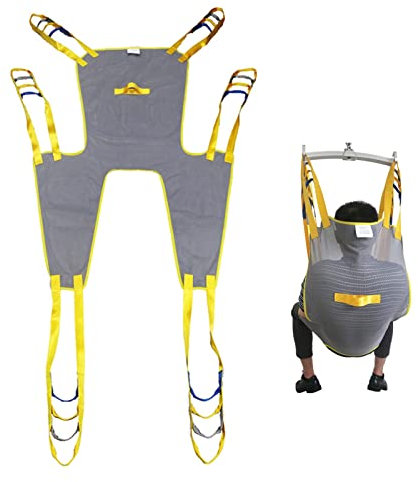 Imbracatura per sollevamento toilette, imbracatura per sollevamento paziente in rete, sollevatore per vasca da bagno per pazienti imbracatura per gambe divise per anziani, imbracatura di trasferimento