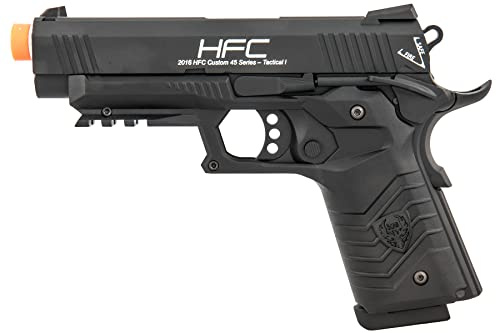 Golden Ball & HFC HG-171 Tactical 1911 Gas Blowback Airsoft Pistol - Black