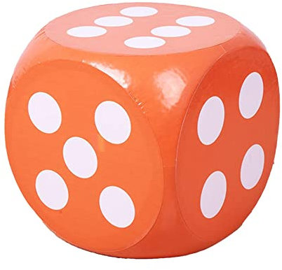 Baoblaze Spielwürfel Groß Schaumstoff, Großer Schaumstoffwürfel Weich, Bunt Eva Stoffwürfel D6, Soft Dot Dice, 30cm Teaching Aids Board Games für Teambuilding Klassenzimmer Party Favors, Orange