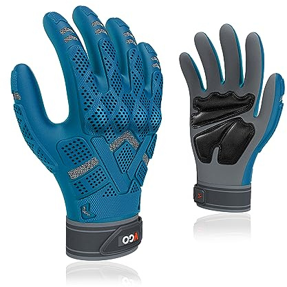 Vgo... Guanti Lavoro Antivibrante Anti-impatto, Guanti Meccanico Seamless per Lavoro Pesante Legnameria Magazzino Edilizia TP1105, 1 paio