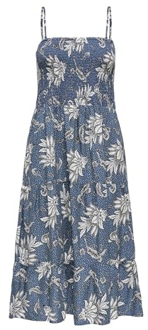 Only Vestido Femenino ONLZELINA Vestido Midi, Vintage Indigo, L