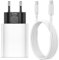 30 W Ladegerät mit USB-C-Kabel 1 m für Google Pixel 9 9a Fold 8a 8 Pro 7a 7 Pro 6a 6 5a 5 4a 4 4XL 3a 3XL Type-C Schnellladung Netzteil für Samsung S25 edge S24 S23 S22