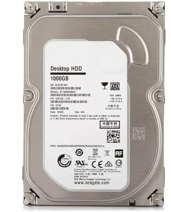 JXCHSWOU PC desktop da 1 TB, disco rigido meccanico interno da 3,5 SATA 3 Gb/s-6 Gb/s, HDD 5900-7200 RPM, buffer da 64 MB/128 MB