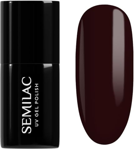 Semilac UV Nagellack 939 90s Rich 7 ml – Burgunder Pink, halbdeckend, Cat-Eye Effekt – Trendylicious Kollektion