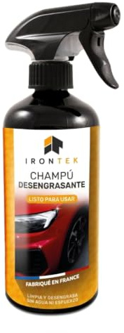 Nettoyant Carrosserie 500ml Spray - IRONTEK | IT316 | Prêt à l'Emploi Sans Eau | Dégraissant Efficace | Élimine Taches Goudron | Peinture Protégée Brillance