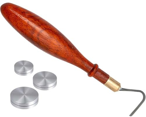 Ocnvlia Pottery Trimming Tool Kit, L-Shape Pottery Tools Trimming Spinner Tool for Potters Clay Artist