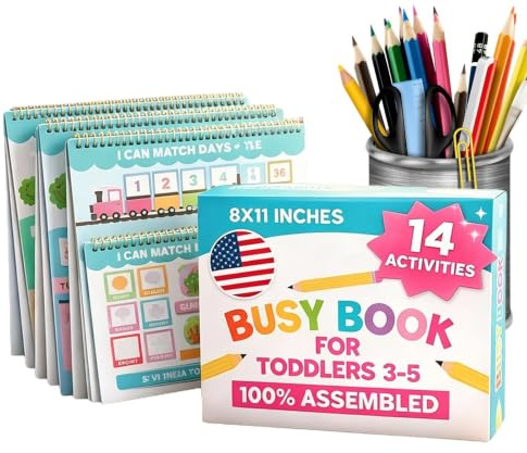 Rdfhrg Cahier D'Activités Jouet éducatif préscolaire